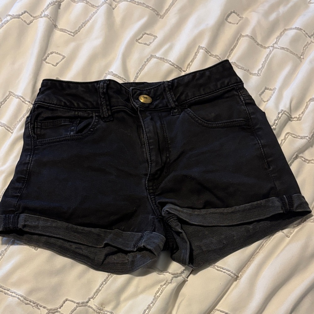 American Eagle Outfitters Black Jean Shorts